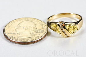 Gold Nugget Ladies Ring "Orocal" RL1064DN Genuine Hand Crafted Jewelry - 14K Casting