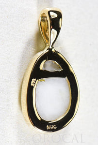 Gold Quartz Pendant  "Orocal" PSC106QX Genuine Hand Crafted Jewelry - 14K Gold Yellow Gold Casting