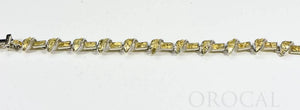 Gold Nugget Bracelet "Orocal" BJ1000N Genuine Hand Crafted Jewelry - 14K Gold Casting