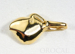 Gold Nugget Pendant "Orocal" PN390 Genuine Hand Crafted Jewelry - 14K Gold Casting