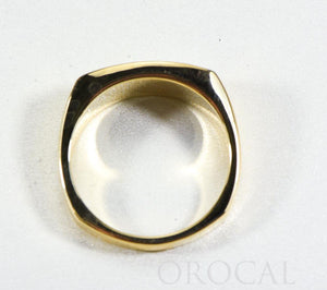 Gold Nugget Men's Ring "Orocal" RM817D12N Genuine Hand Crafted Jewelry - 14K Casting