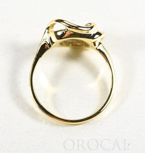 Gold Quartz Ladies Ring "Orocal" RL1048Q Genuine Hand Crafted Jewelry - 14K Gold Casting