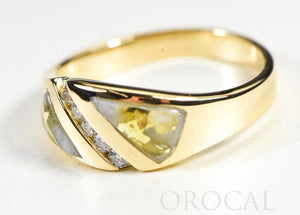 Gold Quartz Ladies Ring "Orocal" RL1068DQ Genuine Hand Crafted Jewelry - 14K Gold Casting