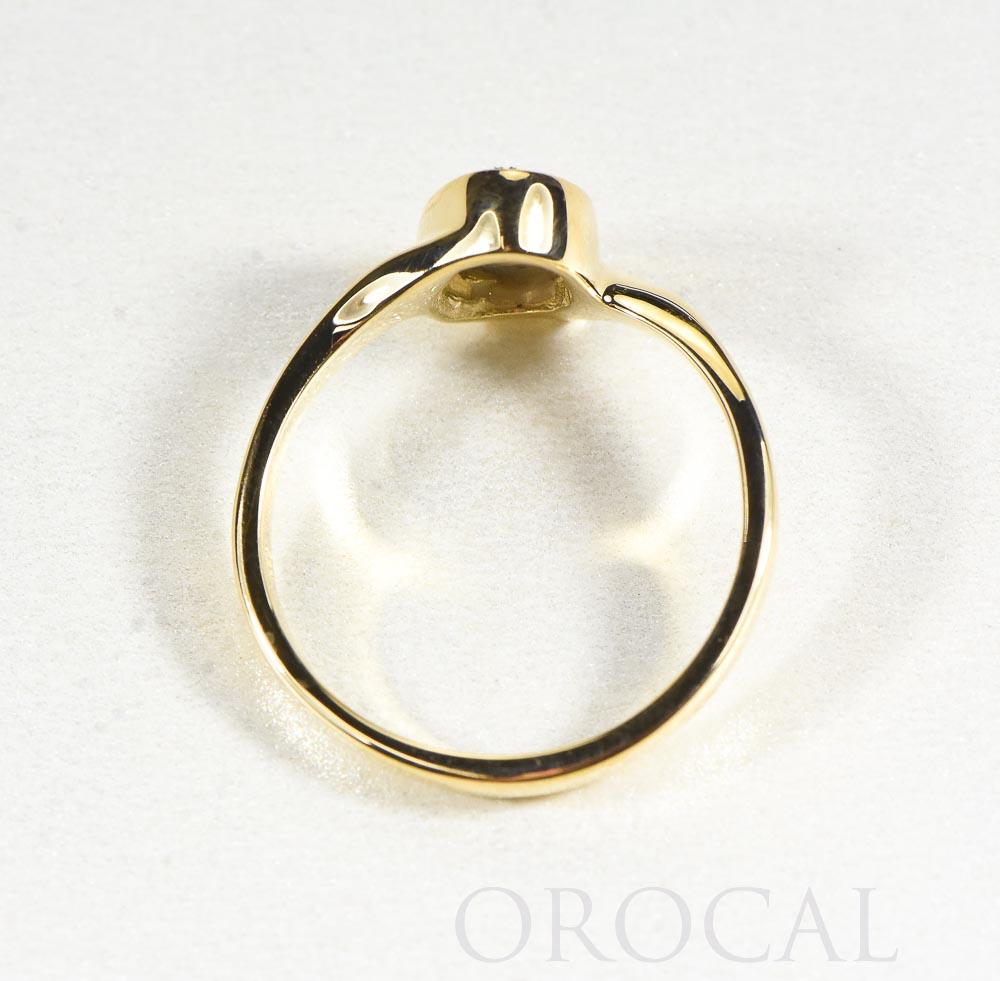 Gold Quartz Ladies Ring "Orocal" RL1027Q Genuine Hand Crafted Jewelry - 14K Gold Casting