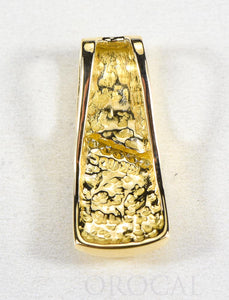 Gold Quartz Pendant  "Orocal" PN798DNQ Genuine Hand Crafted Jewelry - 14K Gold Yellow Gold Casting