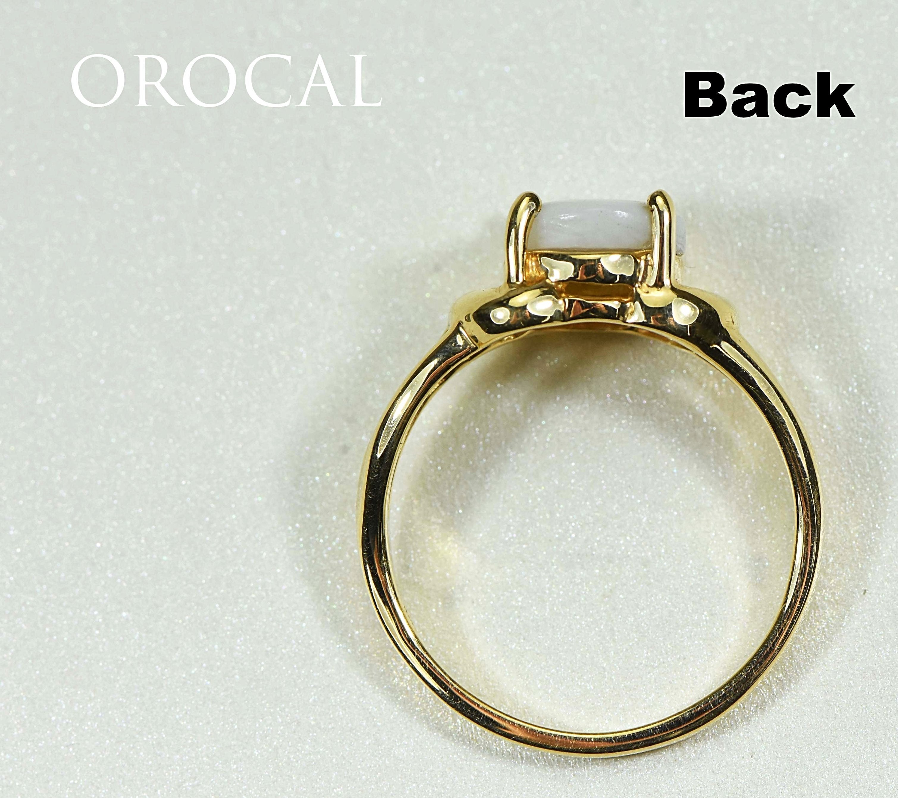 Gold Quartz Ring "Orocal" RL1023Q Genuine Hand Crafted Jewelry - 14K Gold Casting