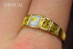 Gold Quartz Ring "Orocal" RM1045NQ Genuine Hand Crafted Jewelry - 14K Gold Casting