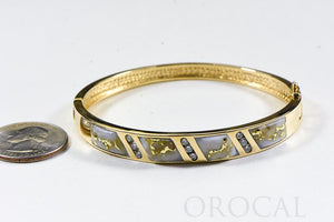 Gold Quartz Bracelet "Orocal" BBDL132D63Q Genuine Hand Crafted Jewelry - 14K Gold Casting