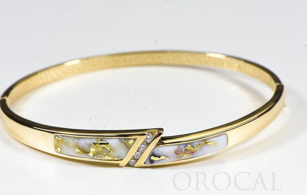 Gold Quartz Bracelet "Orocal" BBDL147DQ Genuine Hand Crafted Jewelry - 14K Gold Casting