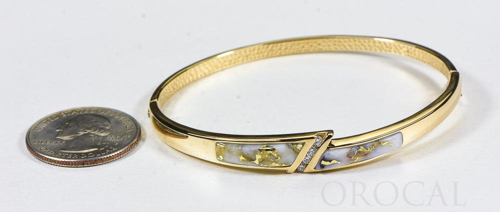 Gold Quartz Bracelet "Orocal" BBDL147DQ Genuine Hand Crafted Jewelry - 14K Gold Casting