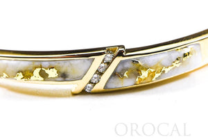 Gold Quartz Bracelet "Orocal" BBDL147DQ Genuine Hand Crafted Jewelry - 14K Gold Casting