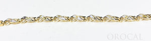 Gold Quartz Bracelet "Orocal" BWB40Q Genuine Hand Crafted Jewelry - 14K Gold Casting