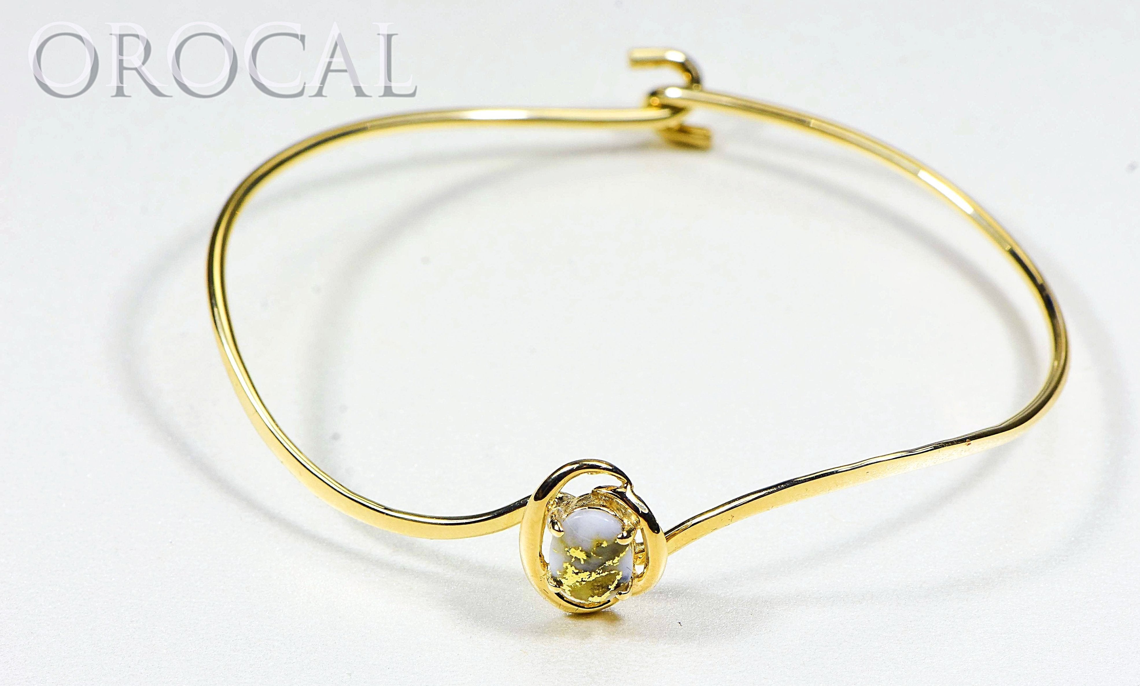 Gold Quartz Bracelet "Orocal" BBWN805Q Genuine Hand Crafted Jewelry - 14K Gold Casting