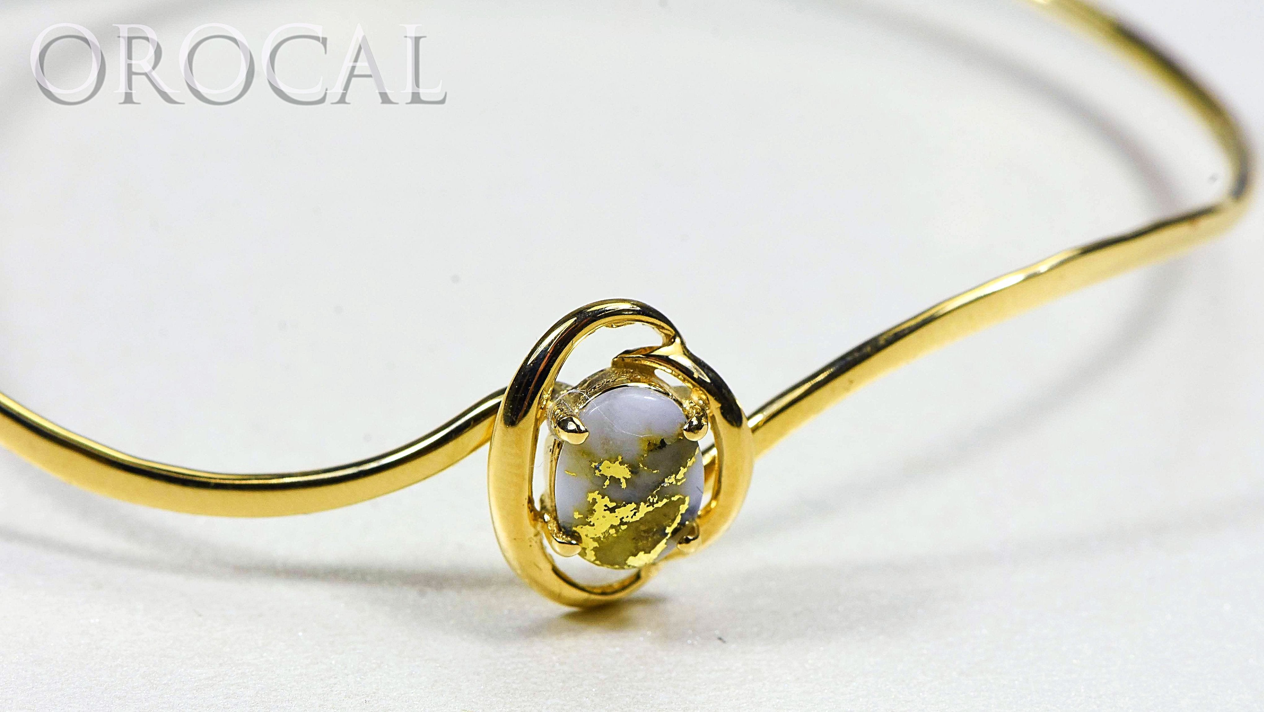 Gold Quartz Bracelet "Orocal" BBWN805Q Genuine Hand Crafted Jewelry - 14K Gold Casting