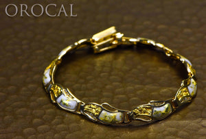 Gold Quartz Bracelet "Orocal" BWB24D36NQ Genuine Hand Crafted Jewelry - 14K Gold Casting