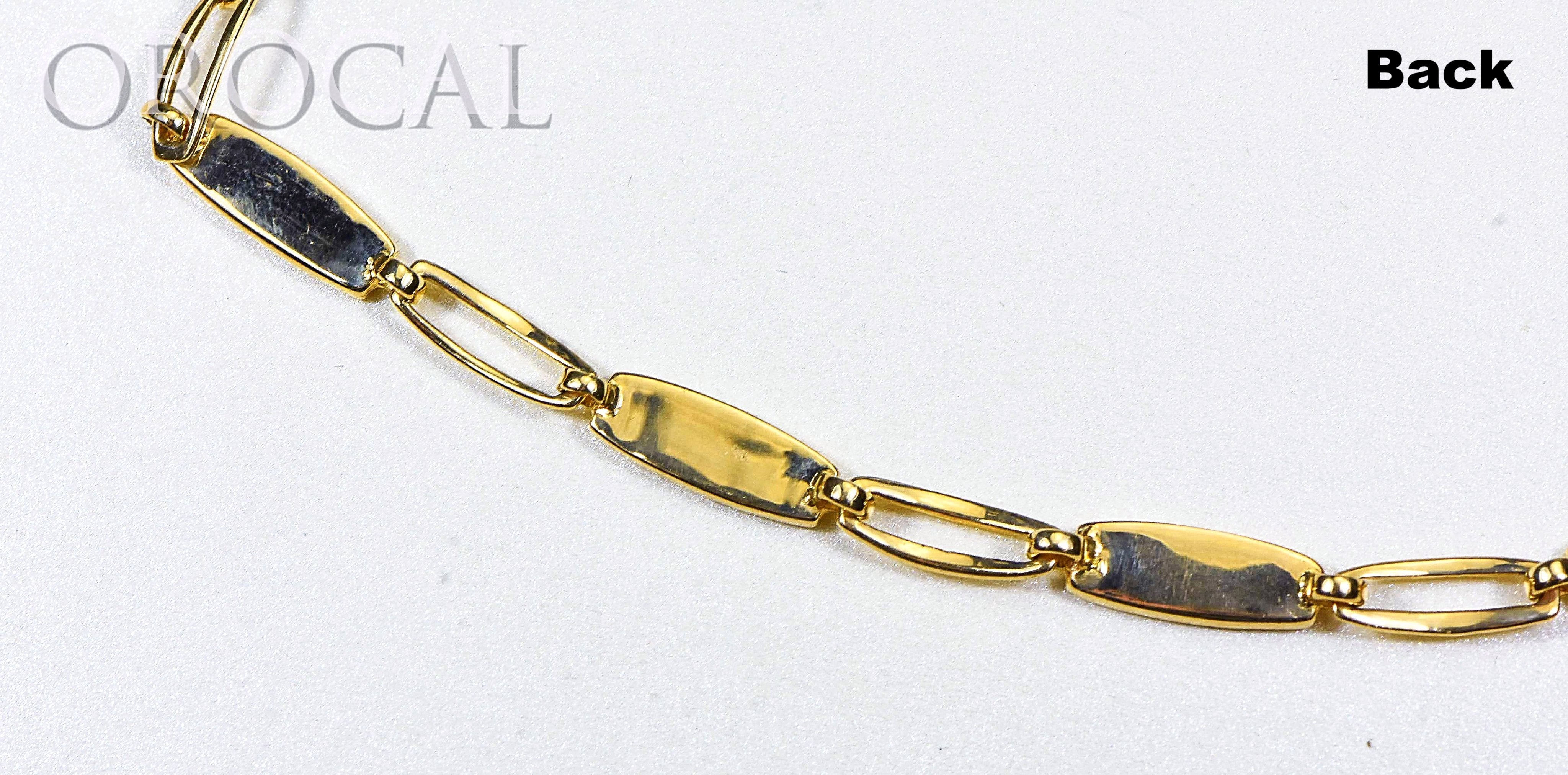 Gold Quartz Bracelet "Orocal" BDLOV5LQC89 Genuine Hand Crafted Jewelry - 14K Gold Casting