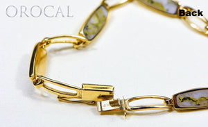 Gold Quartz Bracelet "Orocal" BDLOV5LQC89 Genuine Hand Crafted Jewelry - 14K Gold Casting