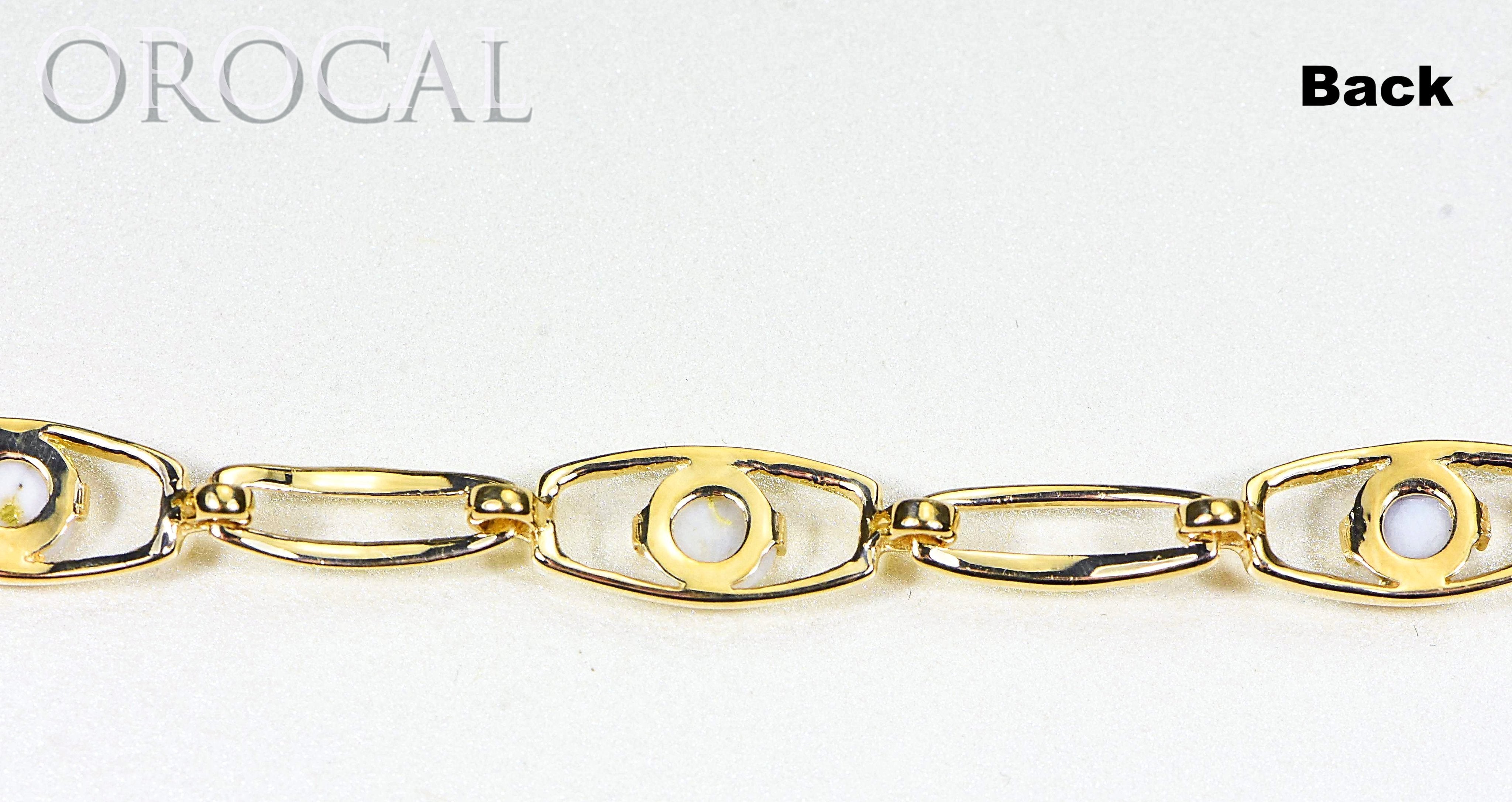 Gold Quartz Bracelet "Orocal" BDLOV5LHQC89 Genuine Hand Crafted Jewelry - 14K Gold Casting