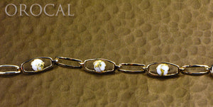 Gold Quartz Bracelet "Orocal" BDLOV5LHQC89 Genuine Hand Crafted Jewelry - 14K Gold Casting