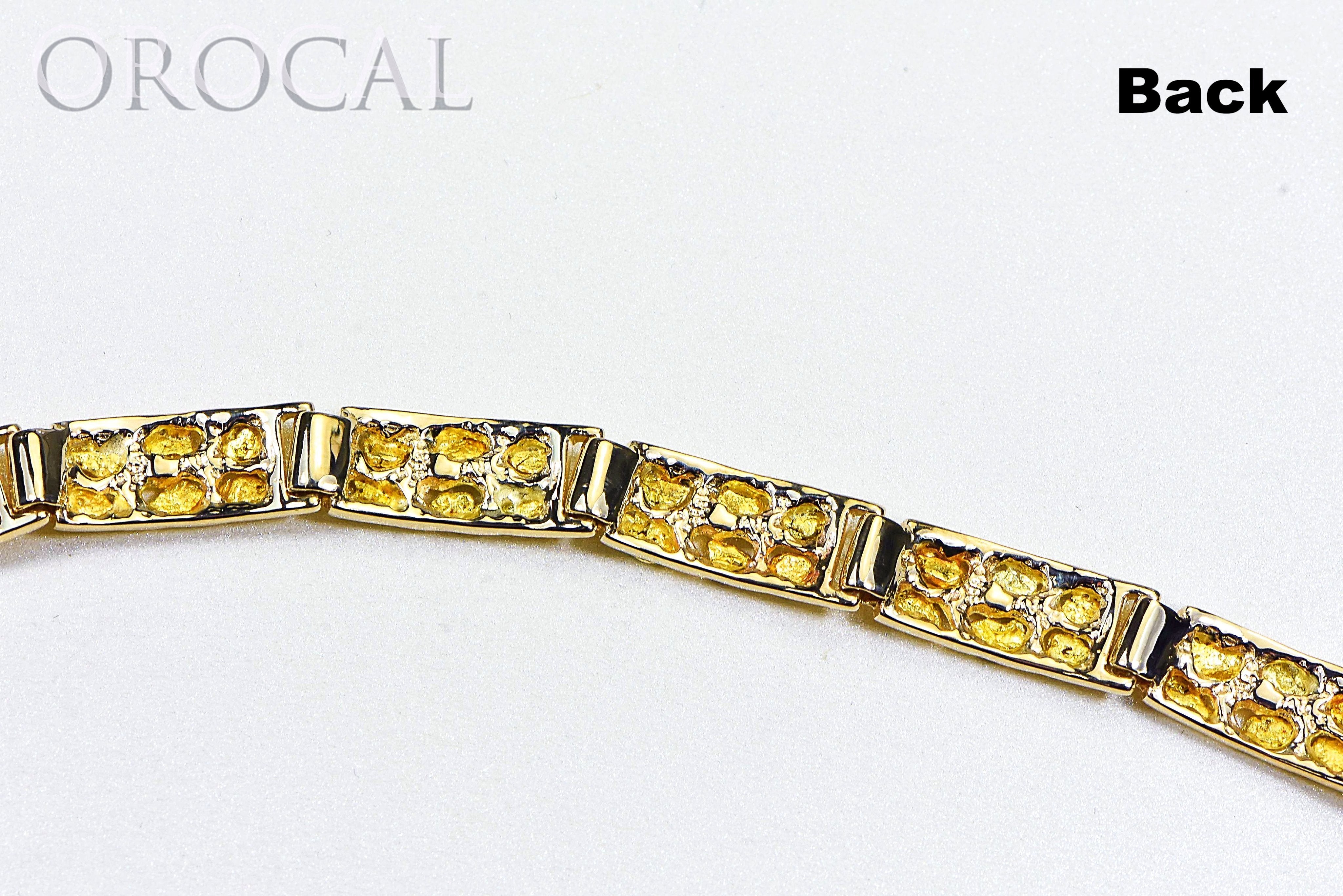 Gold Nugget Bracelet "Orocal" BFFB6L9 Genuine Hand Crafted Jewelry - 14K Gold Casting