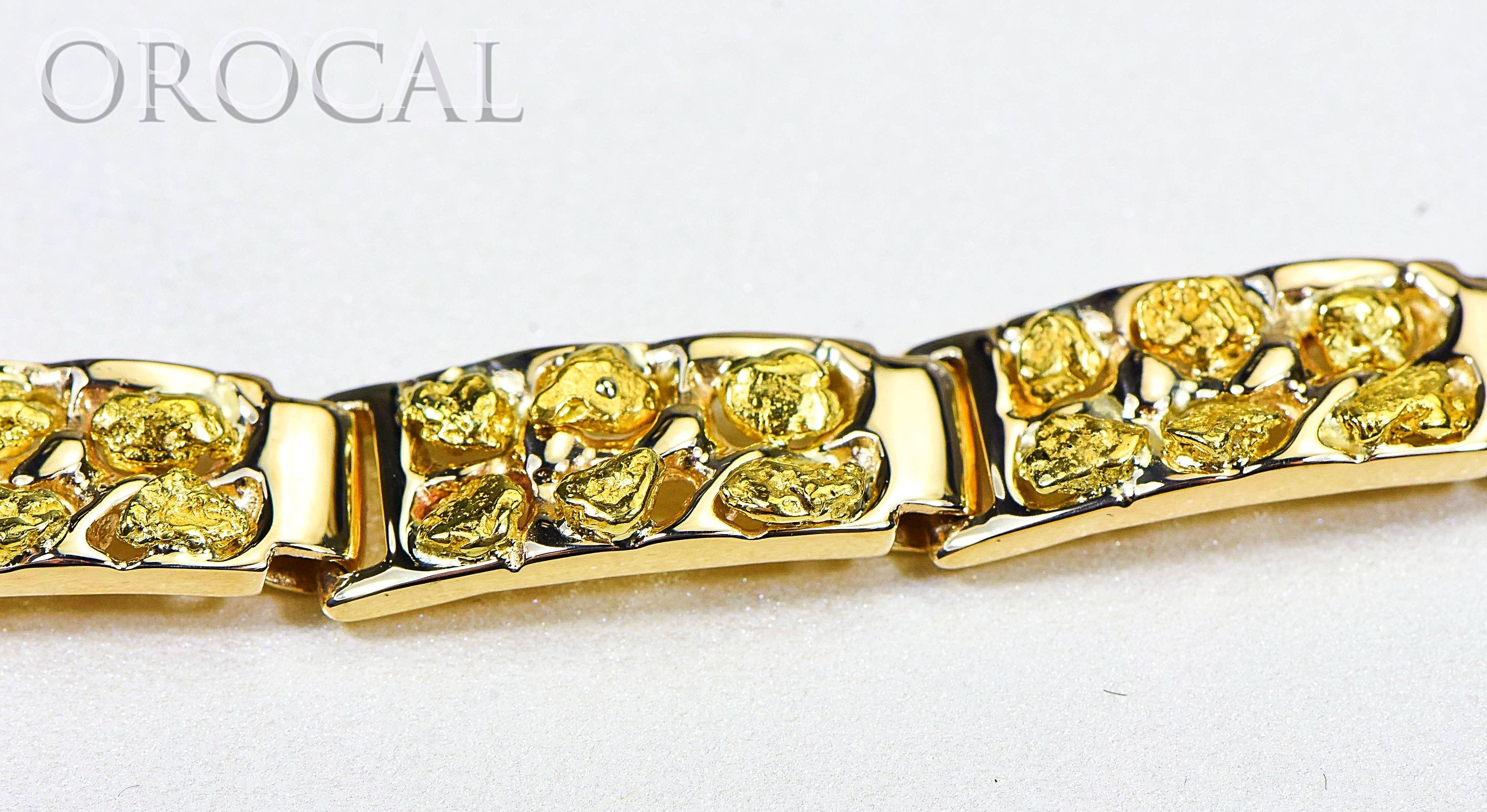 Gold Nugget Bracelet "Orocal" BFFB6L9 Genuine Hand Crafted Jewelry - 14K Gold Casting