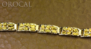 Gold Nugget Bracelet "Orocal" BFFB6L9 Genuine Hand Crafted Jewelry - 14K Gold Casting