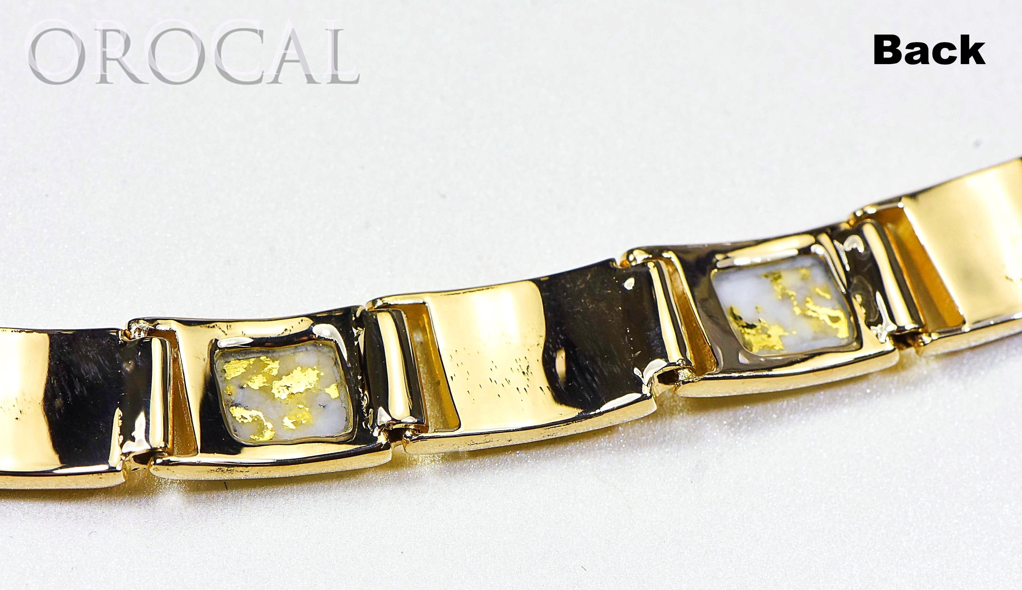 Gold Quartz Bracelet "Orocal" B12MMOLQL11 Genuine Hand Crafted Jewelry - 14K Gold Casting