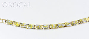 Gold Quartz Bracelet "Orocal" B9.5MMH11LQ Genuine Hand Crafted Jewelry - 14K Gold Casting