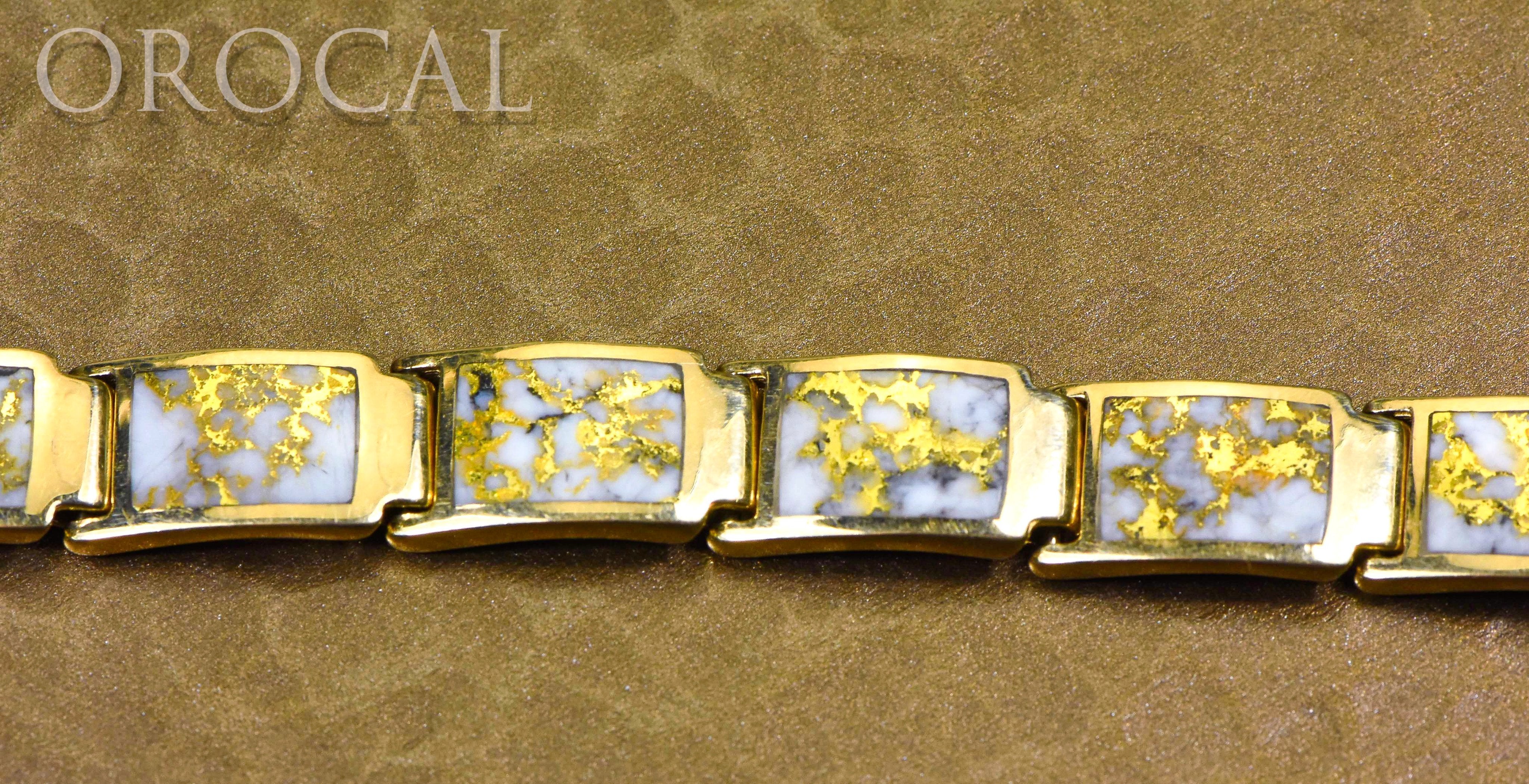 Gold Quartz Bracelet "Orocal" B9.5MMH11LQ Genuine Hand Crafted Jewelry - 14K Gold Casting