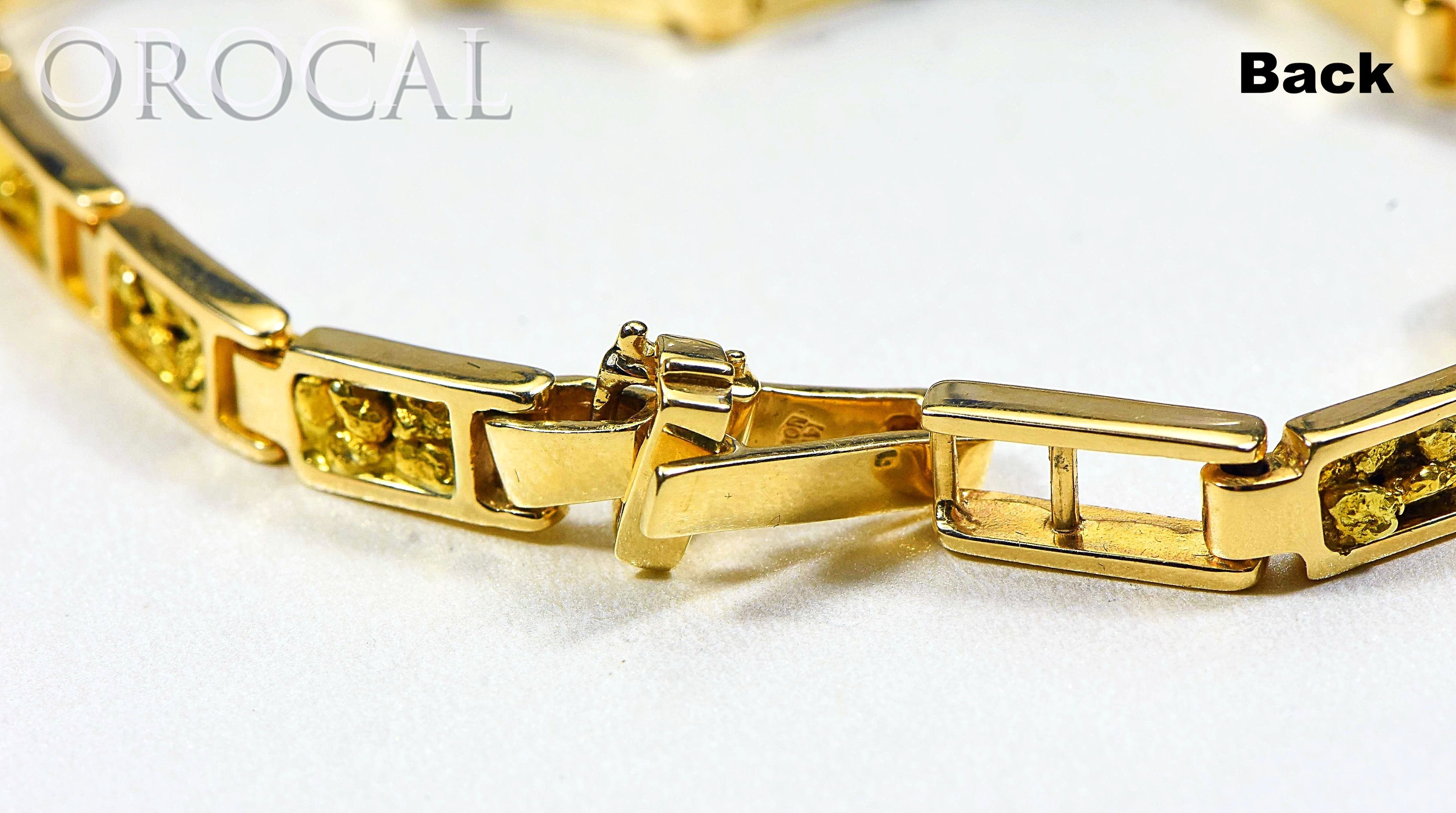 Gold Nugget Bracelet "Orocal" B6MM14L Genuine Hand Crafted Jewelry - 14K Gold Casting