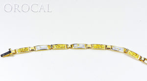 Gold Quartz Bracelet "Orocal" B5.5MMOLQ Genuine Hand Crafted Jewelry - 14K Gold Casting