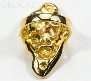 Gold Nugget Ladies Ring "Orocal" RL382D33 Genuine Hand Crafted Jewelry - 14K Casting