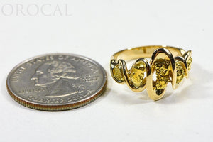 Gold Nugget Ladies Ring "Orocal" RL343 Genuine Hand Crafted Jewelry - 14K Casting