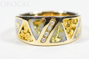 Gold Quartz Ring "Orocal" RM883D20NQ Genuine Hand Crafted Jewelry - 14K Gold Casting