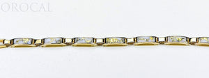 Gold Quartz Bracelet "Orocal" B5.5MM7LQ Genuine Hand Crafted Jewelry - 14K Gold Casting