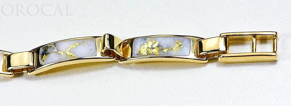 Gold Quartz Bracelet "Orocal" B5.5MM7LQ Genuine Hand Crafted Jewelry - 14K Gold Casting