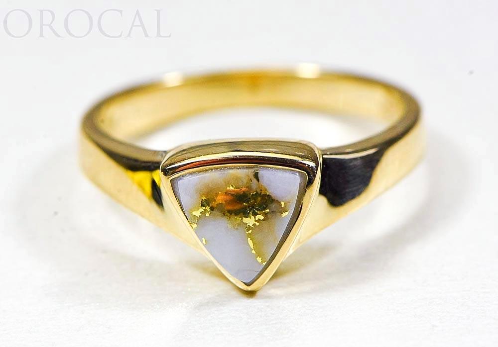 Gold Quartz Ladies Ring "Orocal" RLL1326Q Genuine Hand Crafted Jewelry - 14K Gold Casting