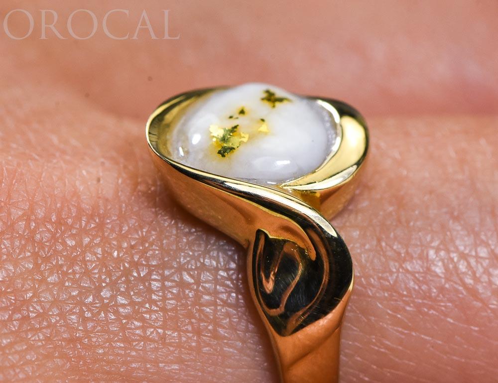 Gold Quartz Ladies Ring "Orocal" RL560Q Genuine Hand Crafted Jewelry - 14K Gold Casting