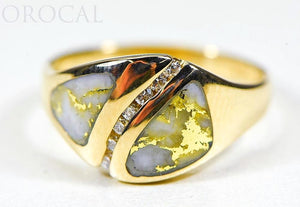 Gold Quartz Ladies Ring "Orocal" RL1071DQ Genuine Hand Crafted Jewelry - 14K Gold Casting