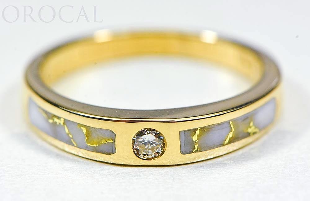 Gold Quartz Ladies Ring "Orocal" RL728WD7Q Genuine Hand Crafted Jewelry - 14K Gold Casting