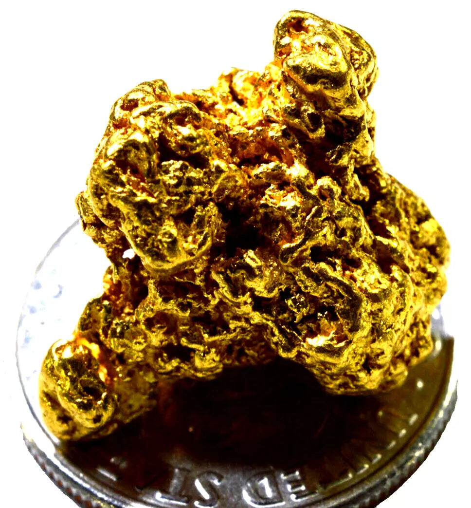 6.978 GRAMS AUSTRALIAN NATURAL PURE GOLD NUGGET GENUINE HIGH PURITY (#AU905)