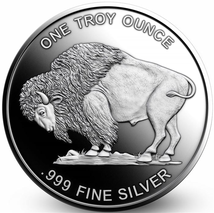 1 TROY OZ .999 FINE SILVER MASON MINT BUFFALO ROUND BU 500 OZ MONSTER BOX