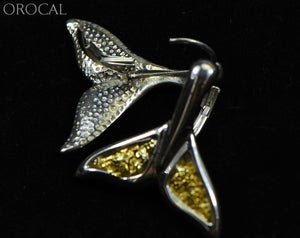 Gold Nugget Pendant Whales Tail - Sterling Silver Special Ewt44Lnlb Hand Made Jewelry Specials