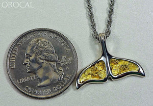 Gold Nugget Pendant Whales Tail - Sterling Silver Special Pajwt301Nss Hand Made Jewelry Specials