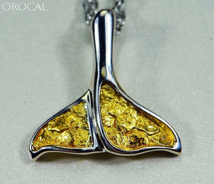 Gold Nugget Pendant Whales Tail - Sterling Silver Special Pdlwt113Nss Hand Made Jewelry Specials