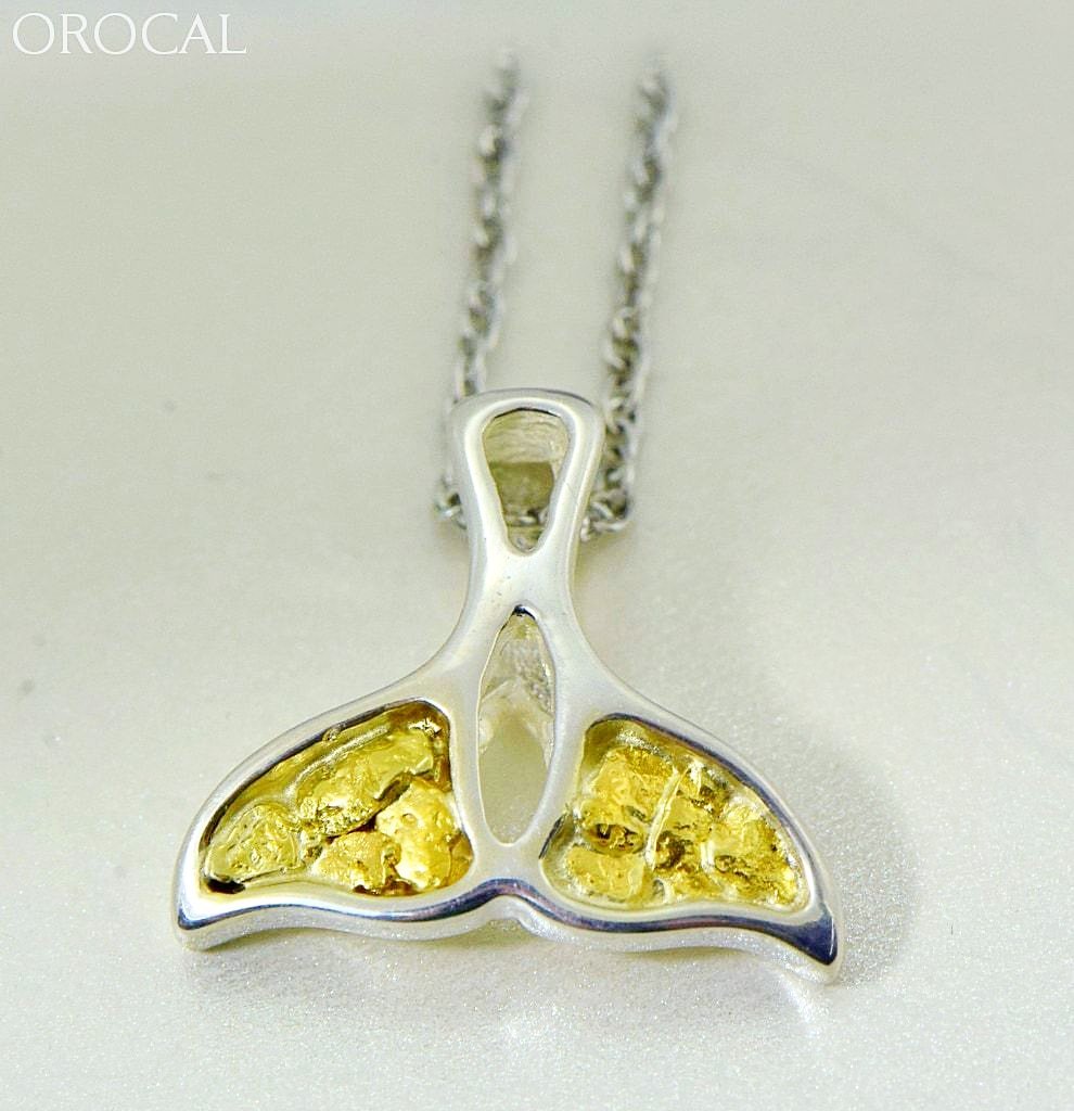 Gold Nugget Pendant Whales Tail - Sterling Silver Special Pwt22Nss Hand Made Jewelry Specials