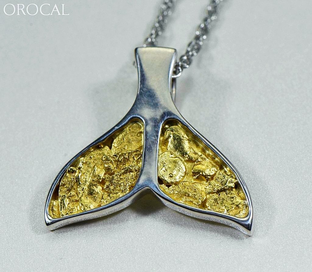 Gold Nugget Pendant Whales Tail - Sterling Silver Special Pwt35Nssx Hand Made Jewelry Specials