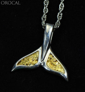 Gold Nugget Pendant Whales Tail - Sterling Silver Special Pwt44Lnss Hand Made Jewelry Specials