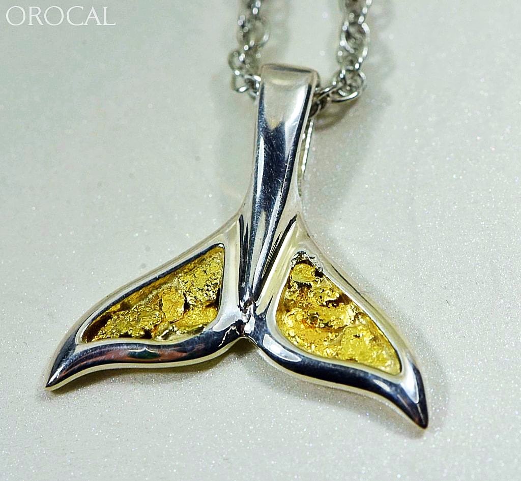 Gold Nugget Pendant Whales Tail - Sterling Silver Special Pwt44Lnss Hand Made Jewelry Specials