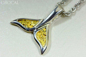 Gold Nugget Pendant Whales Tail - Sterling Silver Special Pwt44Lnss Hand Made Jewelry Specials